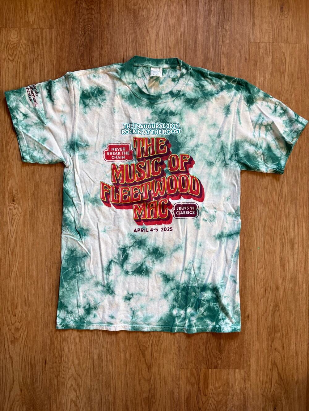 Official Event Staff Tie-Dye T Shirt Inaugural 2025 Rockin at the Roost Concert